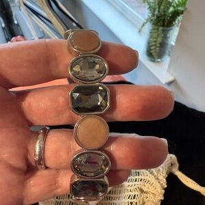 Nordstrom Silver and Tan Bracelet